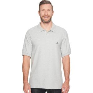 imageNautica Mens Big ampamp Tall Solid Deck ShirtGrey Heather