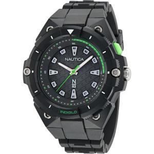 imageNautica Mens Black Biobased PU Strap Watch Model NAPCNS404