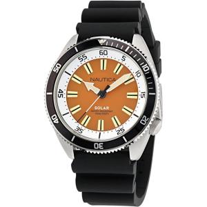 imageNautica Mens Black Silicone Strap Watch Model NAPNVS402