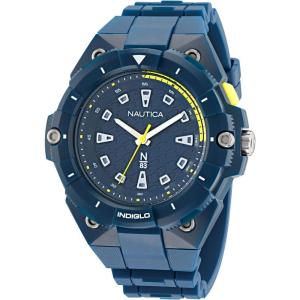 imageNautica Mens Blue Biobased PU Strap Watch Model NAPCNS401