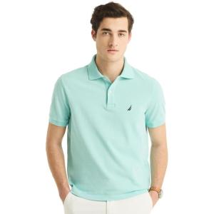 imageNautica Mens Classic Short Sleeve Solid Performance Deck Polo ShirtAngel Blue