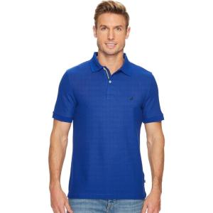 imageNautica Mens Classic Short Sleeve Solid Performance Deck Polo ShirtBright Cobalt