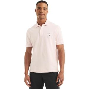imageNautica Mens Classic Short Sleeve Solid Performance Deck Polo ShirtCradle Pink