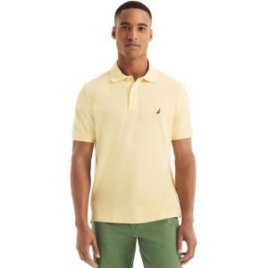 imageNautica Mens Classic Short Sleeve Solid Performance Deck Polo ShirtMellow Yellow