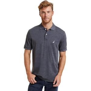 imageNautica Mens Classic Short Sleeve Solid Performance Deck Polo ShirtNavtech Performance Charcoal
