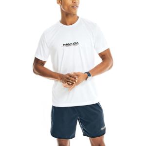 imageNautica Mens Competition Sustainably Crafted Crewneck TShirtBright White
