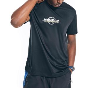 imageNautica Mens Competition Sustainably Crafted Crewneck TShirtTrue Black