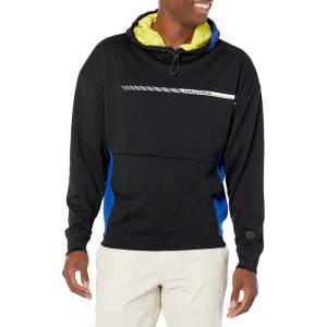 imageNautica Mens Competition Sustainably Crafted Logo Drawcord Pullover HoodieTrue Black