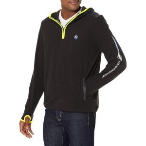 imageNautica Mens Competition Sustainably Crafted QuarterZip HoodieTrue Black