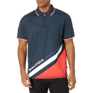imageNautica Mens Competition Sustainably Crafted Relaxed Fit PoloNavy