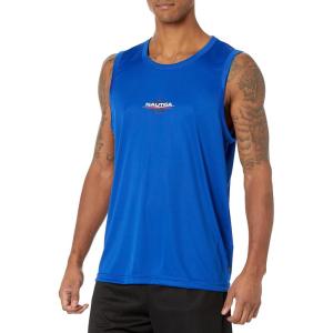 imageNautica Mens Competition Sustainably Crafted TankBright Cobalt