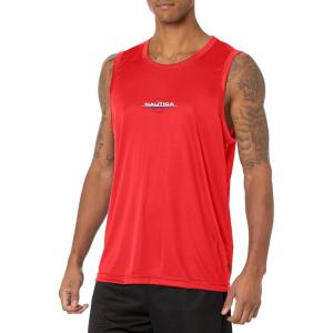 imageNautica Mens Competition Sustainably Crafted TankBright Red