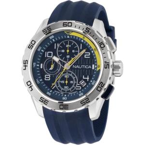 imageNautica Mens NAPNSS301 NST 101 Blue Silicone Strap Watch