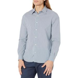 imageNautica Mens Navtech Striped ShirtEnsign Blue