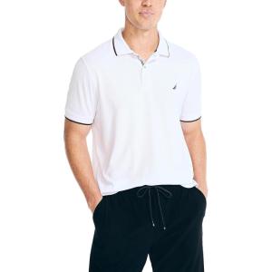 imageNautica Mens Navtech Sustainably Crafted Classic Fit PoloBright White