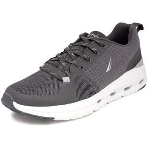 imageNautica Mens Running Sneakers Sport Fashion LaceUp Athletic Soft Shoes for Gym Tennis Men  Cushioned Breathable Lightweight ampamp ComfortableCharcoal