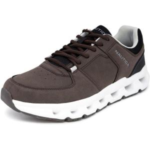 imageNautica Mens Running Sneakers Sport Fashion LaceUp Athletic Soft Shoes for Gym Tennis Men  Cushioned Breathable Lightweight ampamp ComfortableCharcoal Cilph