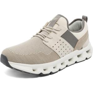 imageNautica Mens Running Sneakers Sport Fashion LaceUp Athletic Soft Shoes for Gym Tennis Men  Cushioned Breathable Lightweight ampamp ComfortableOff White Zer