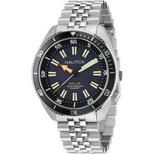 imageNautica Mens Stainless Steel Bracelet Watch Model NAPNVS405