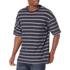imageNautica Mens Striped Pocket TShirtNavy