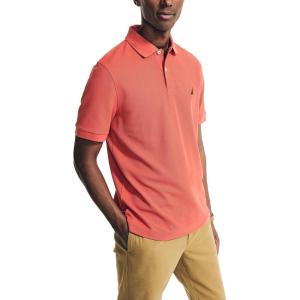 imageNautica Mens Sustainably Crafted Classic Fit Deck PoloCayenne