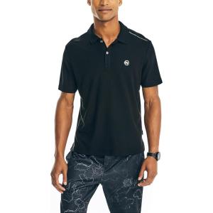 imageNautica Mens Sustainably Crafted Classic Fit PoloBlack