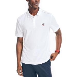 imageNautica Mens Sustainably Crafted Classic Fit PoloWhite