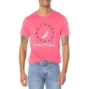 imageNautica Mens Sustainably Crafted Graphic TShirtTeaberry