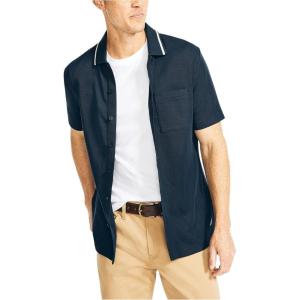 imageNautica Mens Sustainably Crafted ShortSleeve ShirtNavy