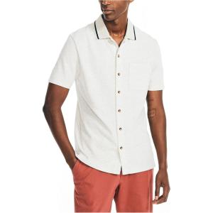 imageNautica Mens Sustainably Crafted ShortSleeve ShirtOatmeal Heather