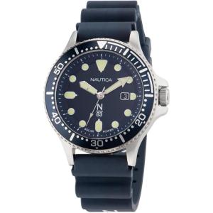 imageNautica N83 Mens NAPCBS304 Cocoa Beach Blue Wheat PU Fiber Strap Watch