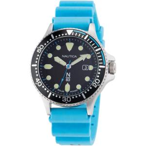 imageNautica N83 Mens NAPCBS305 Cocoa Beach Light Blue Wheat PU Fiber Strap Watch