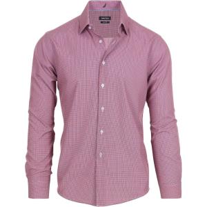imageNautica Slim Fit Mens Dress Shirts Long Sleeve Performance Polyester Fabric Wrinkle Free 4Way StretchMulti Microcheck
