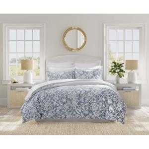 imageNautica Twin Comforter Set Cotton Reversible Bedding Set Dorm Room Essentials Tortola Blue TwinTortola Blue