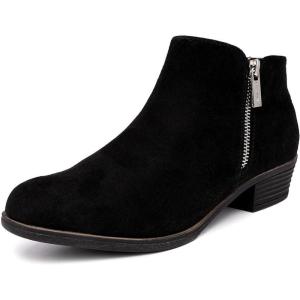 imageNautica Womens Ankle Boot with Side Zipper  Stylish Dress Boot for Women  Featuring a Low Heel Chic Design and Versatile Sizing  The Perfect Ankle Bootie for Dressy and Casual Occasions  AlaraBlack Micro