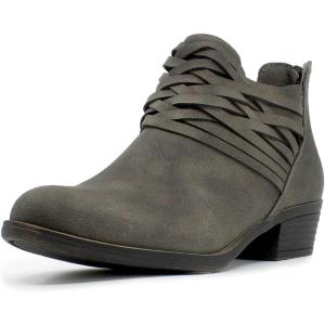 imageNautica Womens Ankle Boot with Side Zipper  Stylish Dress Boot for Women  Featuring a Low Heel Chic Design and Versatile Sizing  The Perfect Ankle Bootie for Dressy and Casual Occasions  AlaraGreybraid