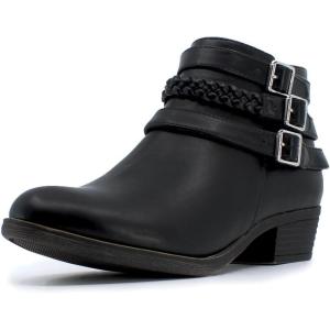 imageNautica Womens Ankle Boot with Side Zipper  Stylish Dress Boot for Women  Featuring a Low Heel Chic Design and Versatile Sizing  The Perfect Ankle Bootie for Dressy and Casual Occasions  AlaraBlackstrap
