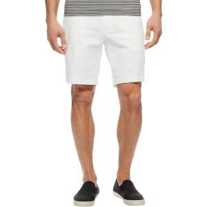 imageNautica mens Classic Fit Flat Front Stretch Solid Chino 85quot Deck ShortsBright White