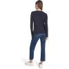 imageNautica Womens Long Sleeve Cable VNeck SweaterNight Sky