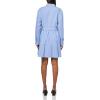imageNautica Womens Long Sleeve Collared Button Shirt DressBlueWhite