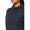 imageNautica Womens Long Sleeve Mock Neck Pullover SweatshirtNight Sky