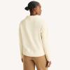 imageNautica Womens Long Sleeve Mock Neck Pullover SweatshirtWhite Swan