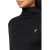imageNautica Womens Long Sleeve Solid Turtleneck ShirtBlack