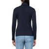 imageNautica Womens Long Sleeve Solid Turtleneck ShirtNight Sky