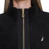 imageNautica Womens Mockneck Fleece Sweater PulloverBlack