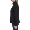 imageNautica Womens Mockneck Fleece Sweater PulloverBlack