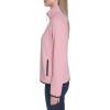 imageNautica Womens Mockneck Zip Up Fleece JacketBridal Rose