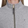 imageNautica Womens Mockneck Zip Up Fleece JacketStorm Heather Grey
