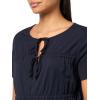 imageNautica Womens Short Sleeve Tie Front Knit TopNight Sky