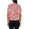 imageNautica Womens Short Sleeve Tie Front Knit TopSamba Multi